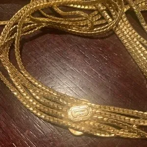 Christian Dior Signed 1960s Snake Chain Gold-Tone Metal Graceful Swag Belt Dior | Jewelry | Christian Dior Signed 96ssnake Chain  main image 2